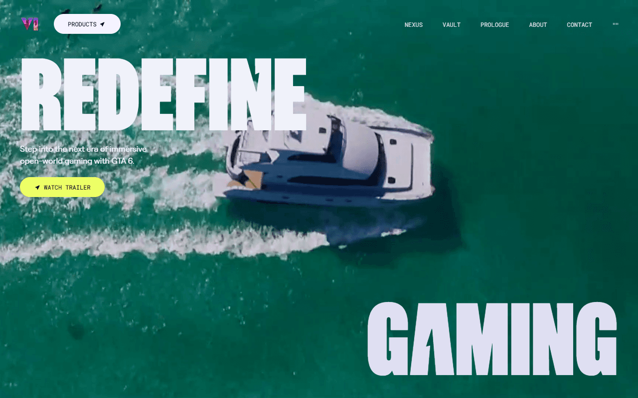 GTA 6 Landing Page — screenshot
